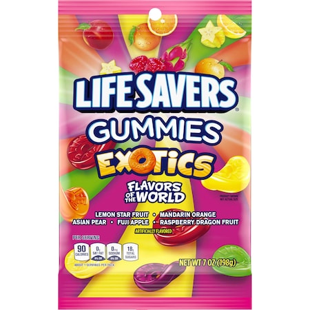 Life Savers Lifesavers Gummies Exotics 7 oz. Bag, PK12 357030